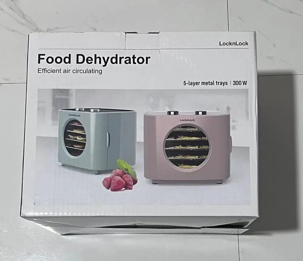 Lock n Lock Mini Food Dehydrator EJO316 - Pink | BPA Free & Food Grade