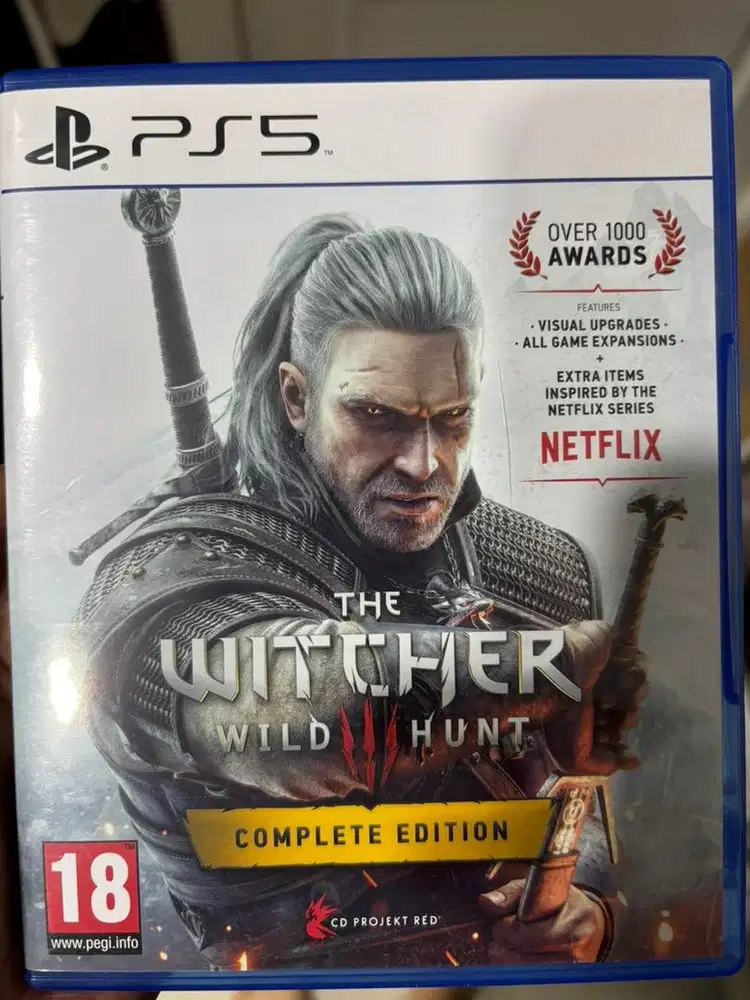 Kaset ps 5 Witcher 3 wild hunt