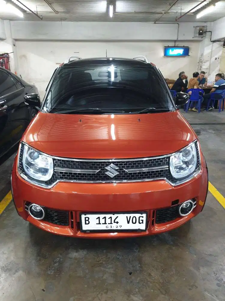 Suzuki Ignis GX 1.2 AGS A/T 2018 Orange Pajak Panjang Tangan 1 Low KM