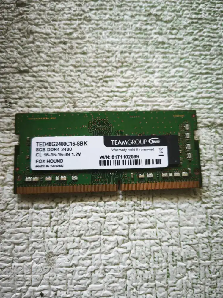 Ram laptop 8gb ddr4 2400Mhz Teamgroup lifetime