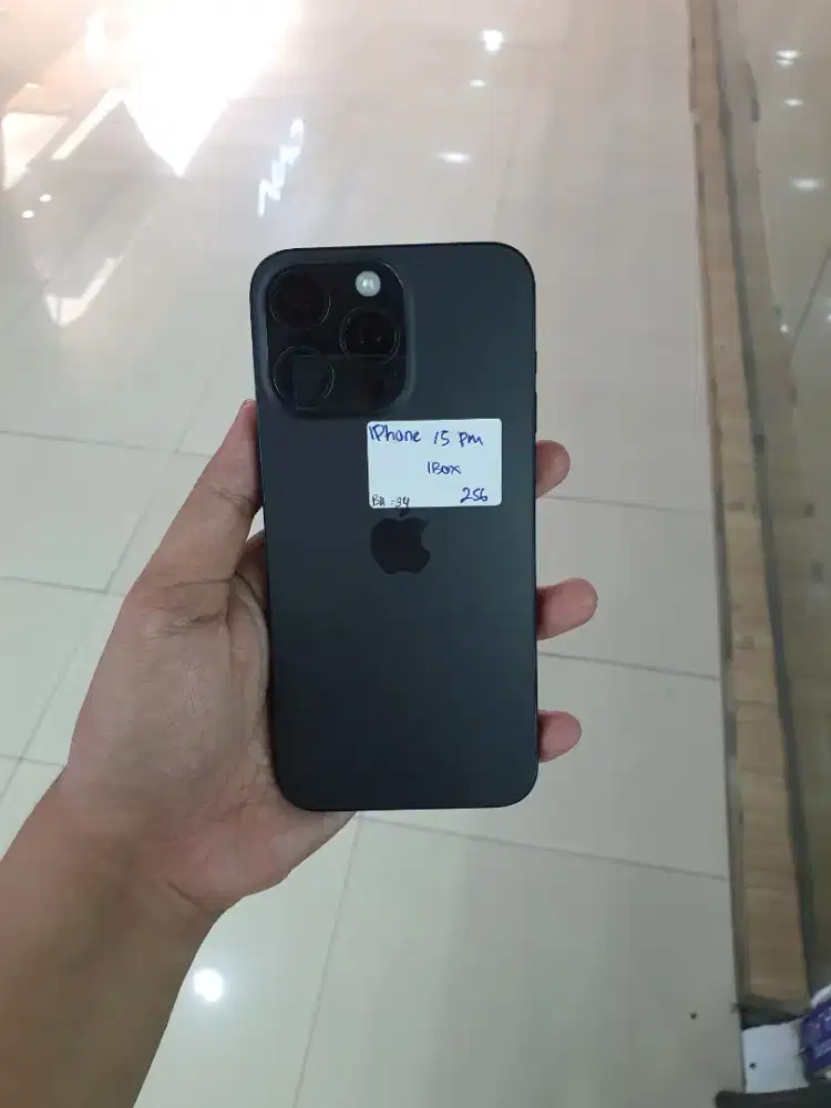 IPhone 15 Pro Max 256 gb resmi iBox Bh 94% original