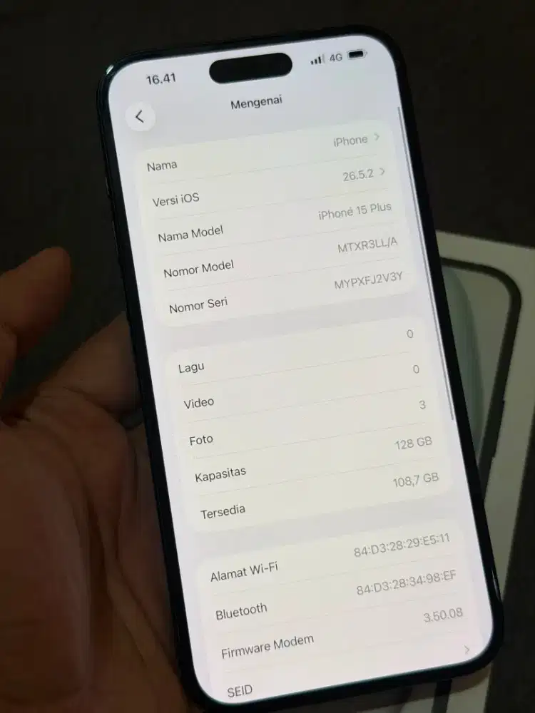 iPhone 15 plus 128 GB