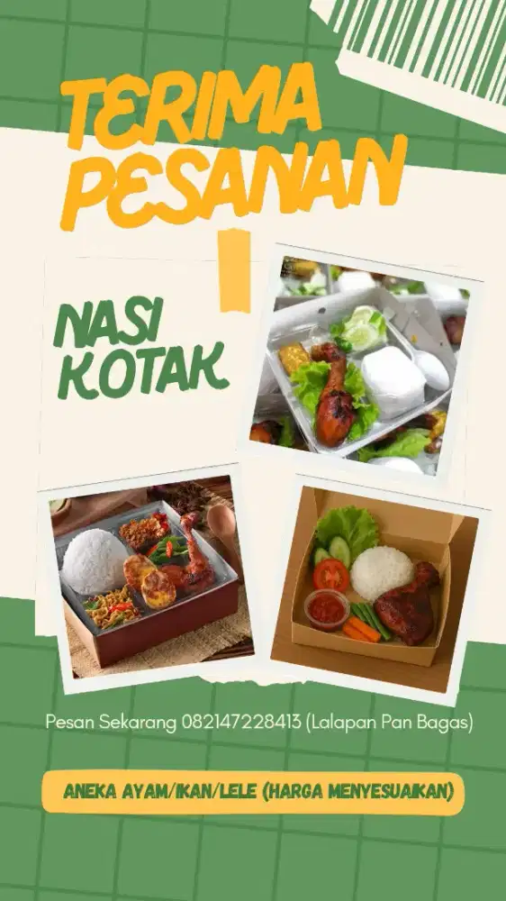 Terima Pesanan Kotak Nasi Tempong dan Camilan