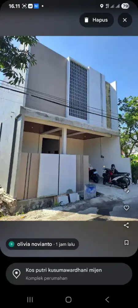 Terima kos khusus putri kusumawardani mijen