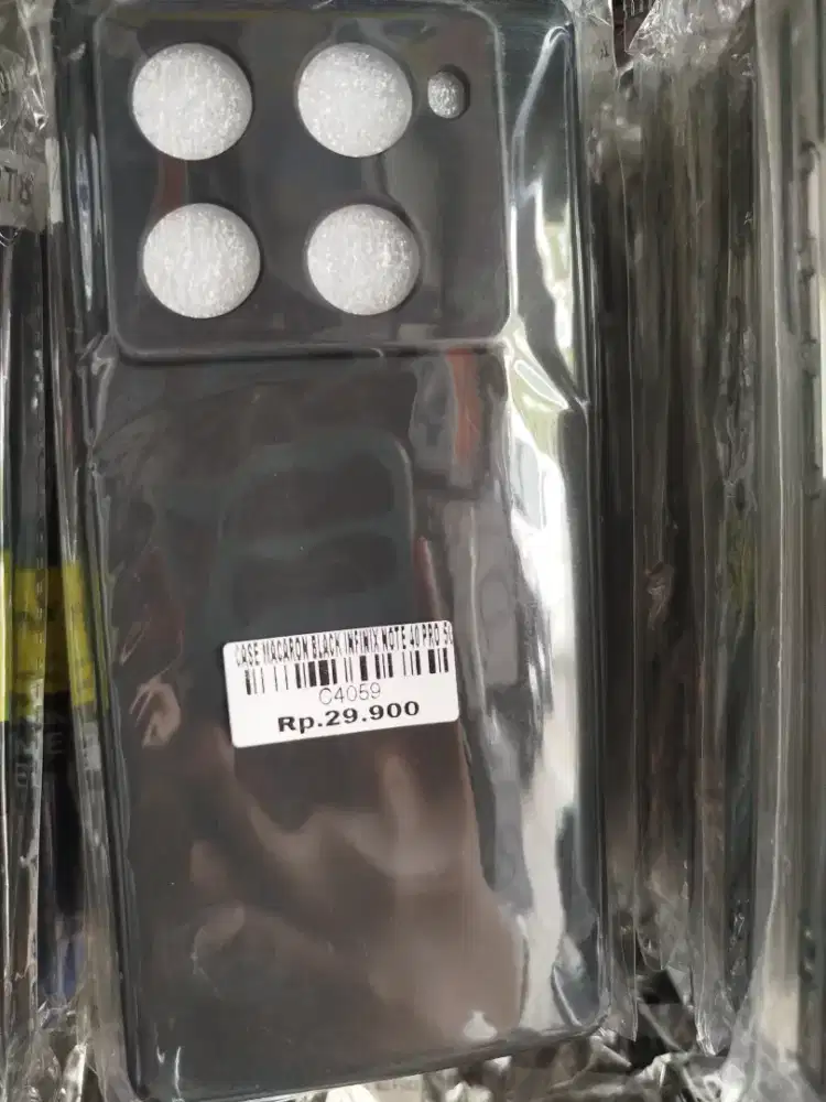 CASE MACARON BLACK INFINIX NOTE 40 PRO 5G