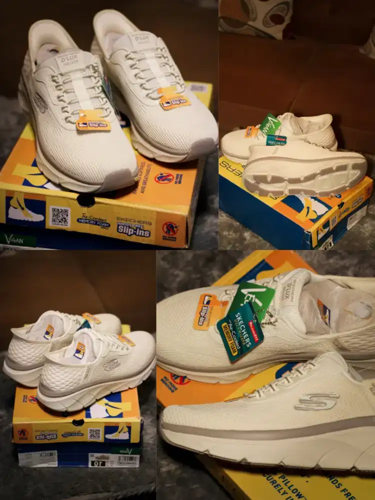 Sepatu Skechers D'Lux 2.0 off white
