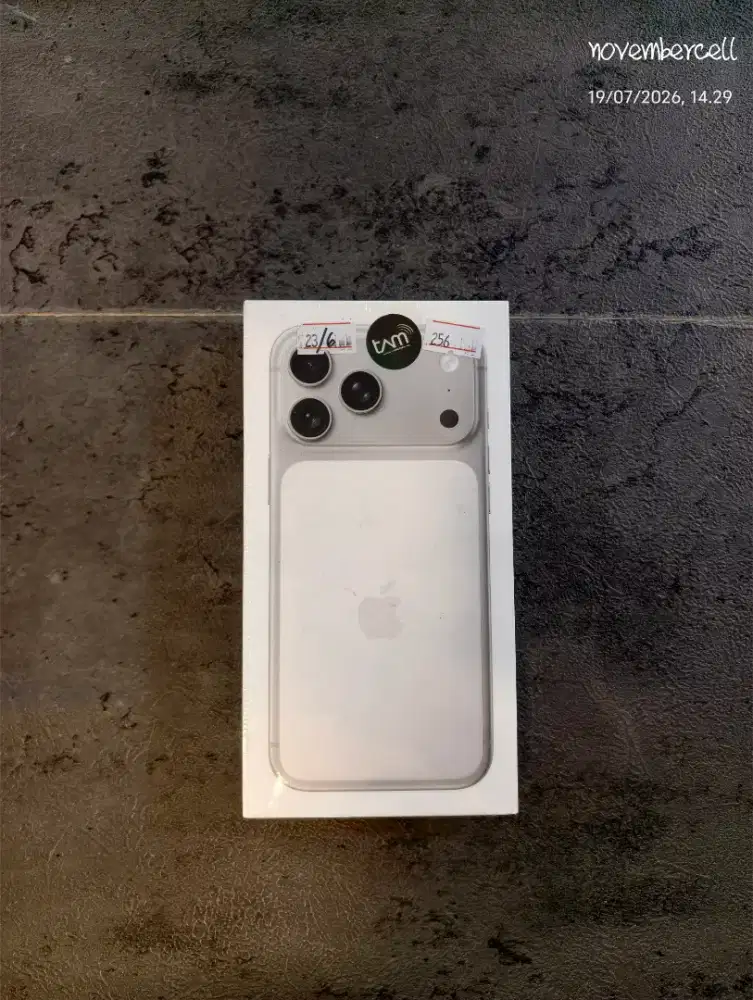 iphone 17 promax 256 silver new segel
