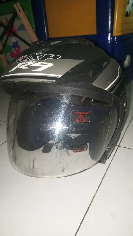 HELM BXP R9 DOUBLE VISOR SIAP PAKAI