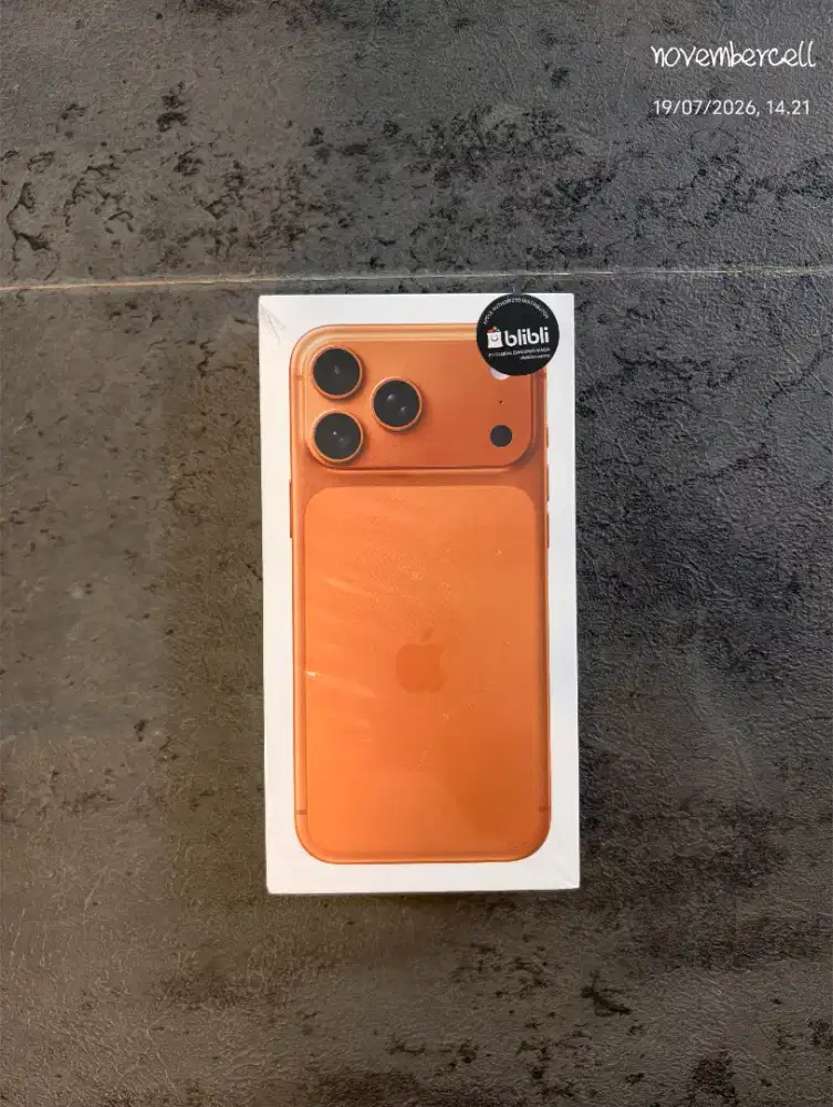 iphone 17 promax 256 cosmic orange new segel