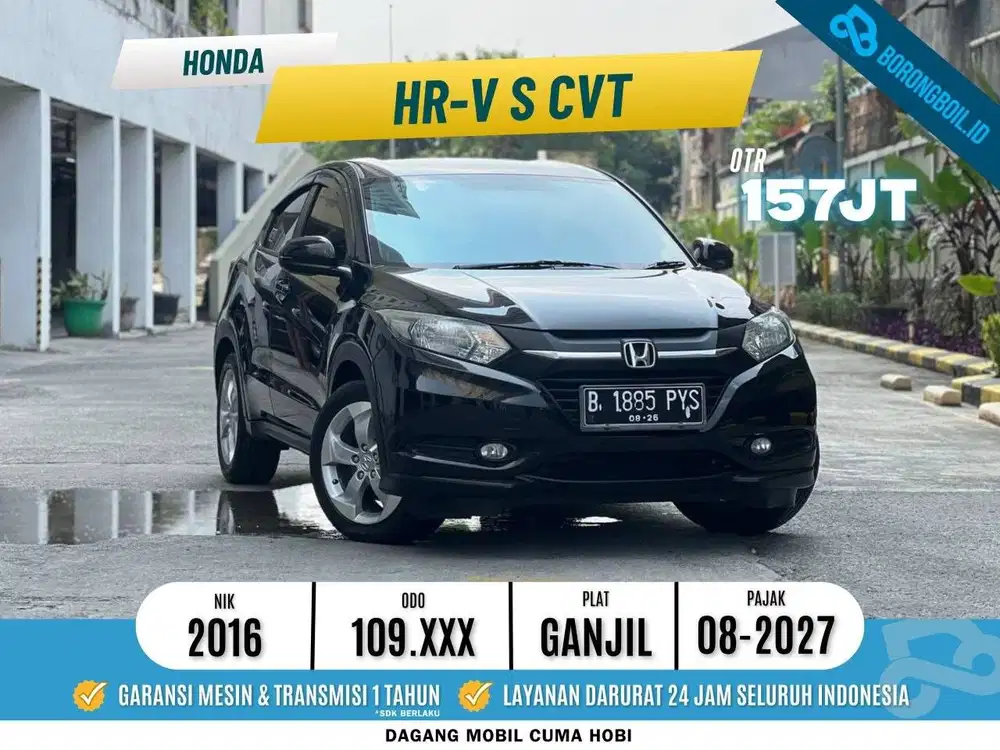 Honda HRV S CVT 2016 Hitam tdp 7 juta