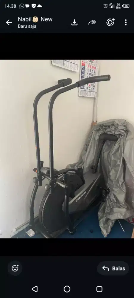 Sepeda Statis Kinetic 8.5Be -Abu abu/Hitam