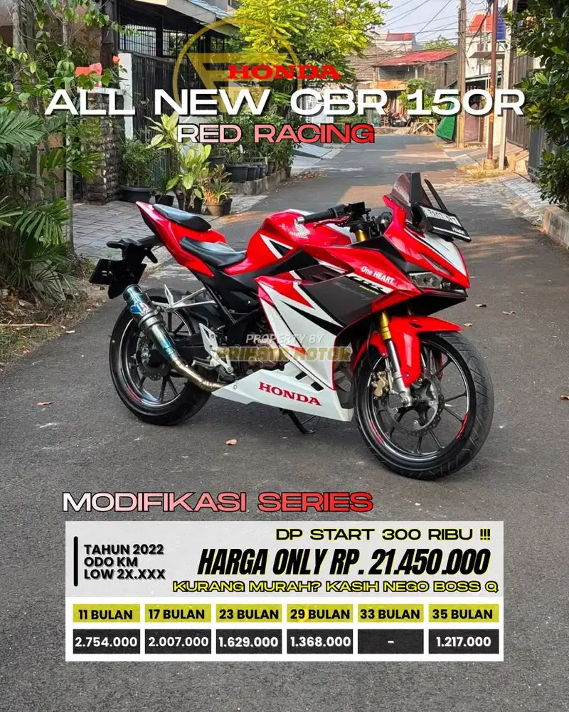 CREDIT DP MULAI 300 RIBU !!! HONDA ALL NEW CBR 150R 2022