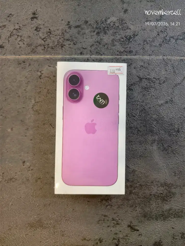 iphone 16 pink 128GB new segel garansi resmi