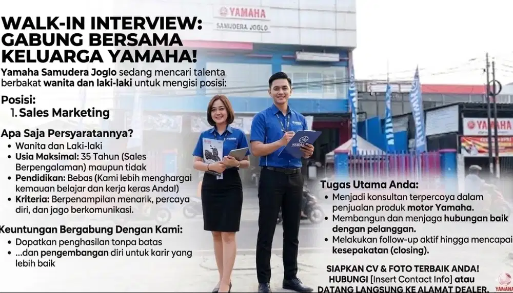 SALES MARKETING YAMAHA