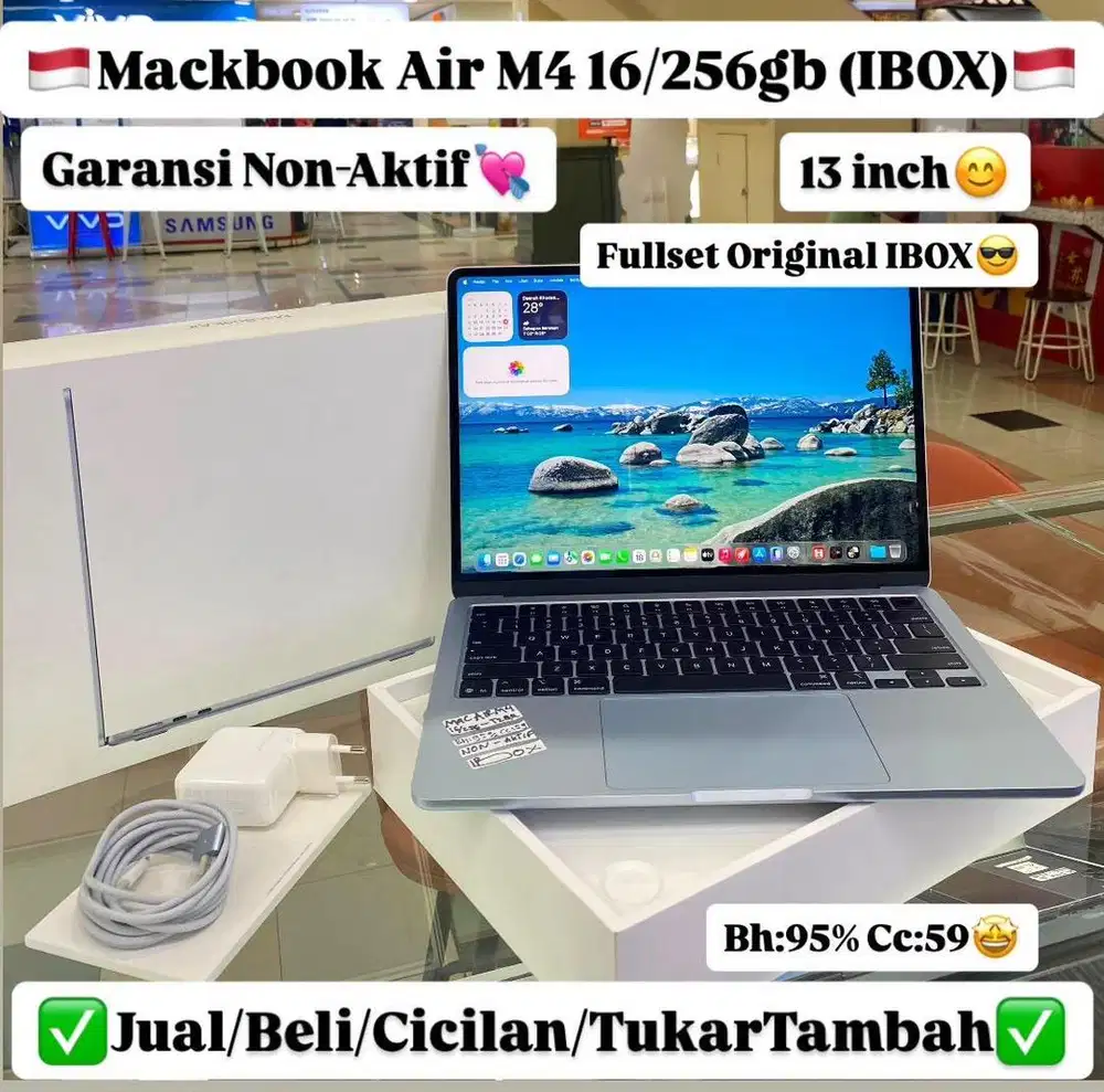 Macbook Air M4 13 inch 16/256 Gb Skyblue Ibox