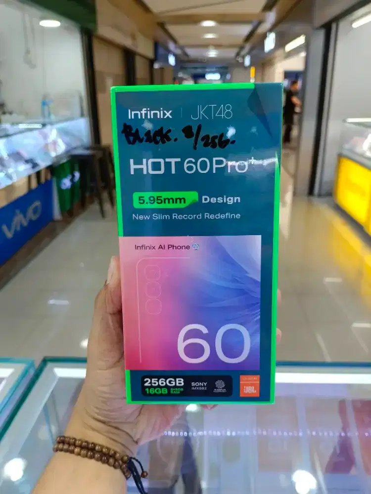 Infinix Hot 60 Pro Plus 8/256 Black NEW BNIB NO REPACK Garansi Resmi
