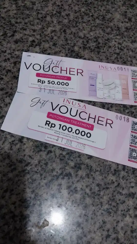 Voucher INUSA clinic Skincare