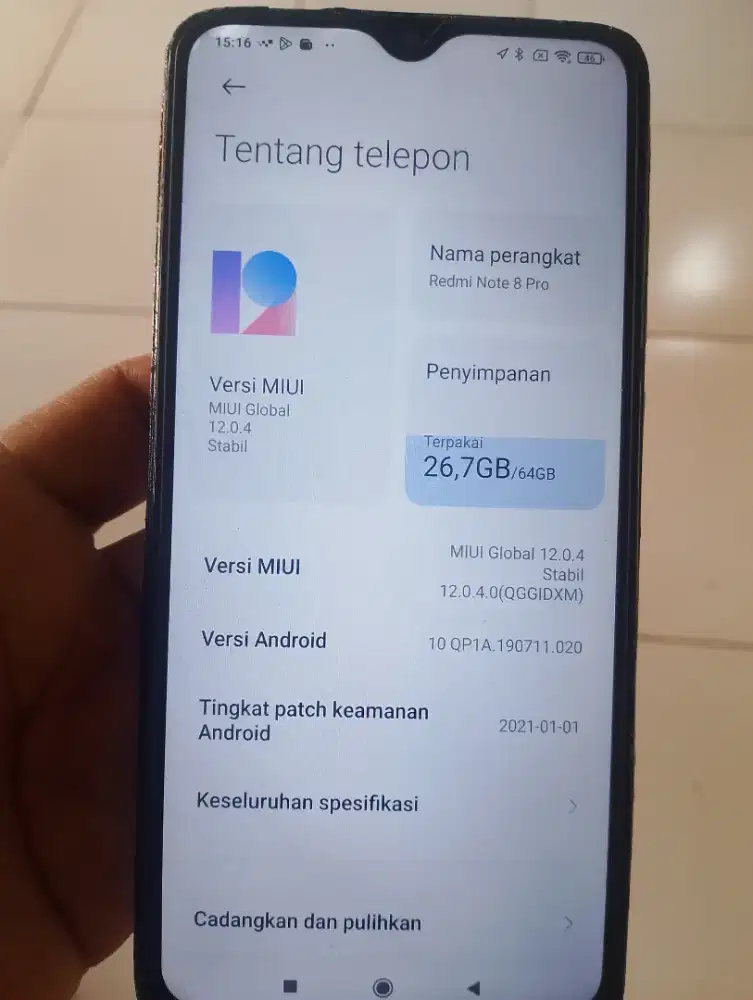 Jual redmi note 8 pro