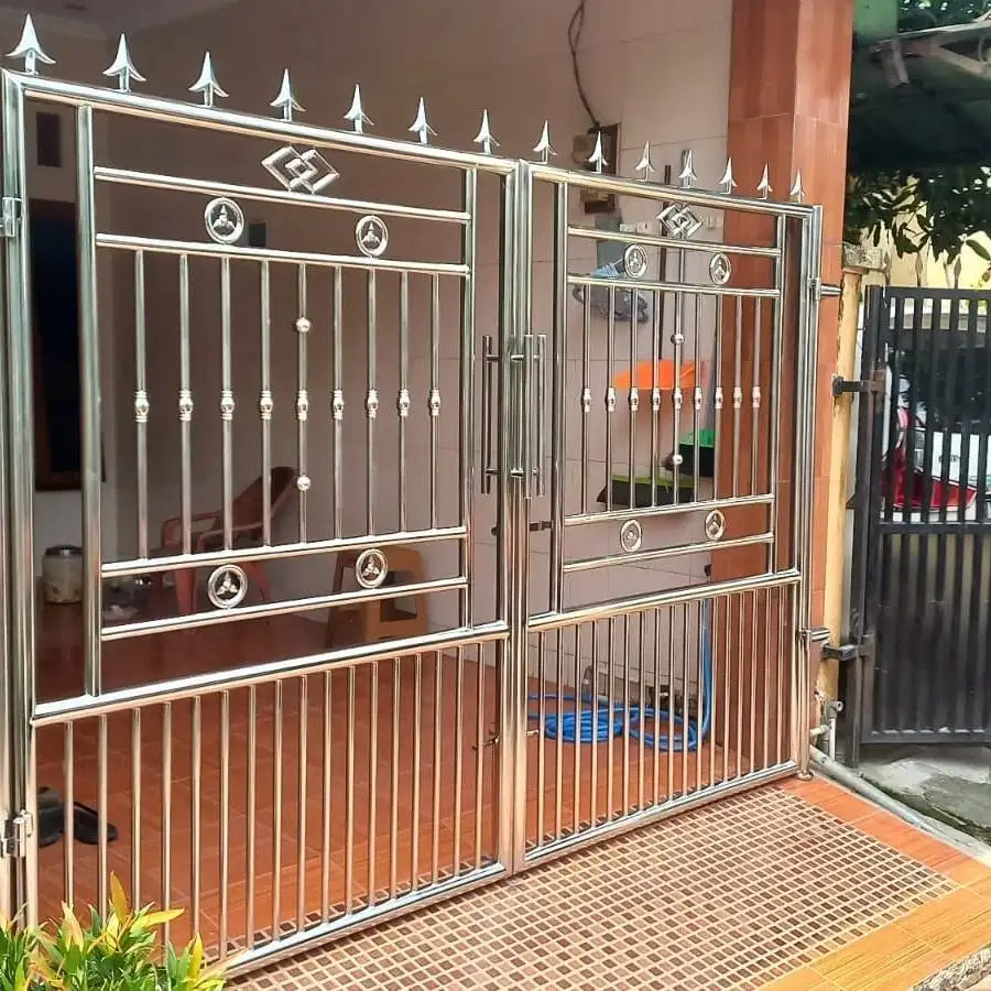 PAGAR MINIMALIS STAINLESS - anti karat