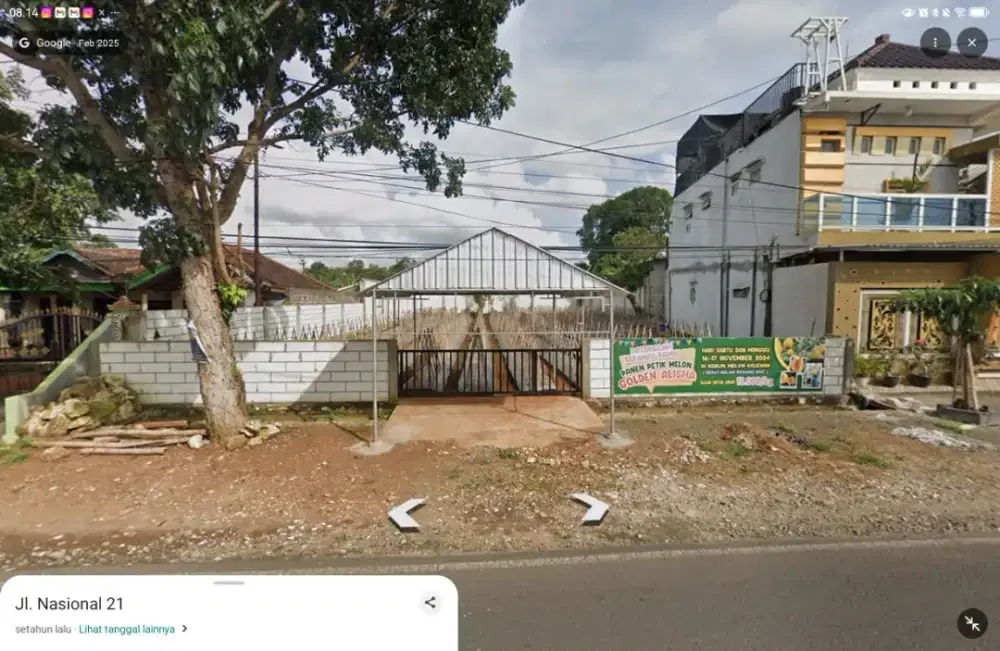 Tanah Siap Bangun  di Jalan Raya