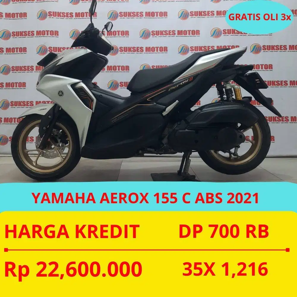 YAMAHA AEROX 155 C ABS 2021 DP MURAH 700 RIBU GUYS