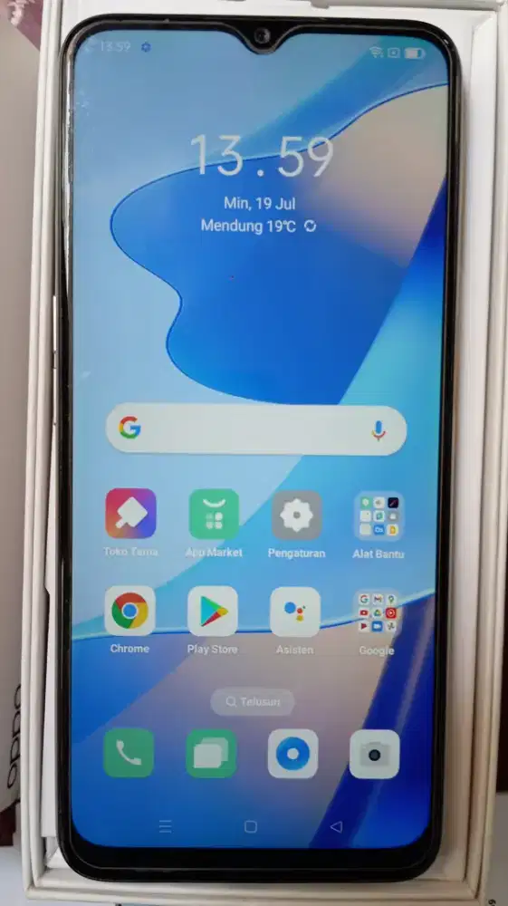 Oppo A16 ram 3/32 bekas mulus full set original