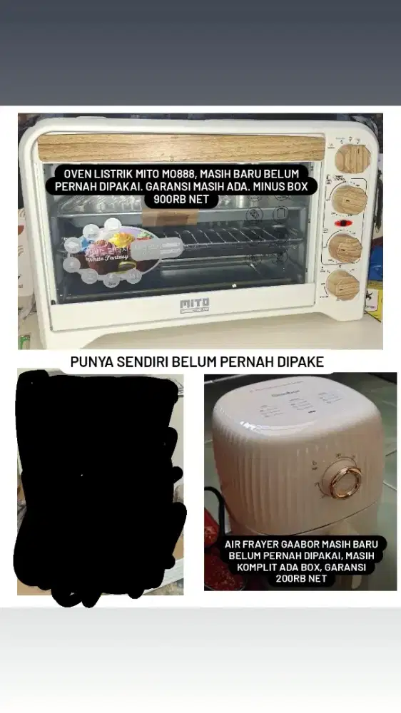 OVEN LISTRIK MITO MO888 FREE AIRFRAYER GAABOR