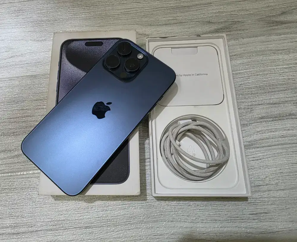Iphone 15 Promax 1TB Blue Resmi Ibox Second