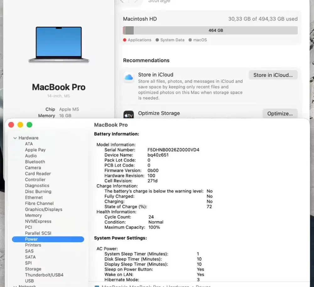MACBOOK PRO M5 14 inch 16/512