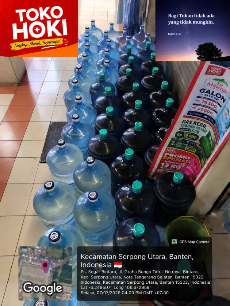 Air pristine siap diantar