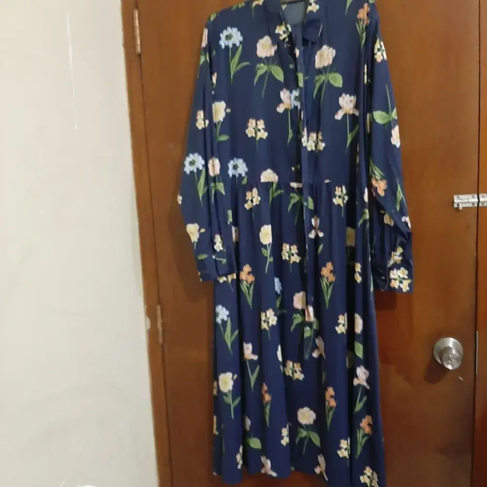 Dress biru bunga2