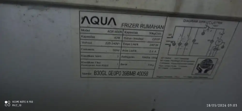 Freezer box aqua