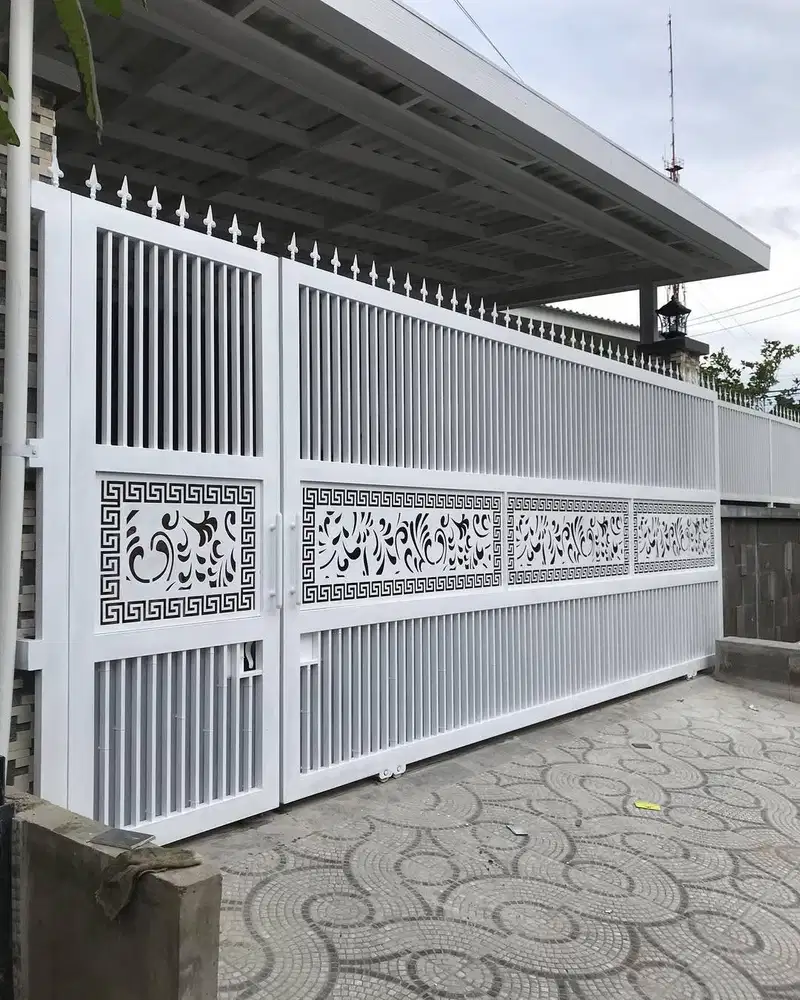 Pintu pagar plat cutting