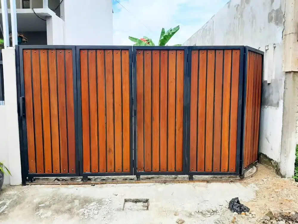 pintu pagar lipat grc