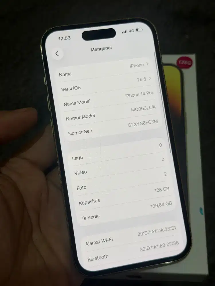 iPhone 14 pro 128 GB inter