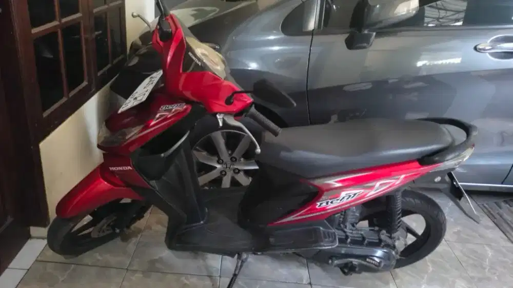 Honda Beat Karbu 2010 Merah  pajak Baru Bayar