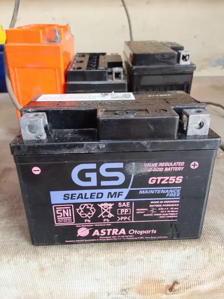 Aki motor GS GTZ5S aki kering untuk Beat Vario Scoopy spacy Supra x125