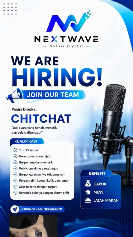 LOWONGAN KERJA HOST LIVE