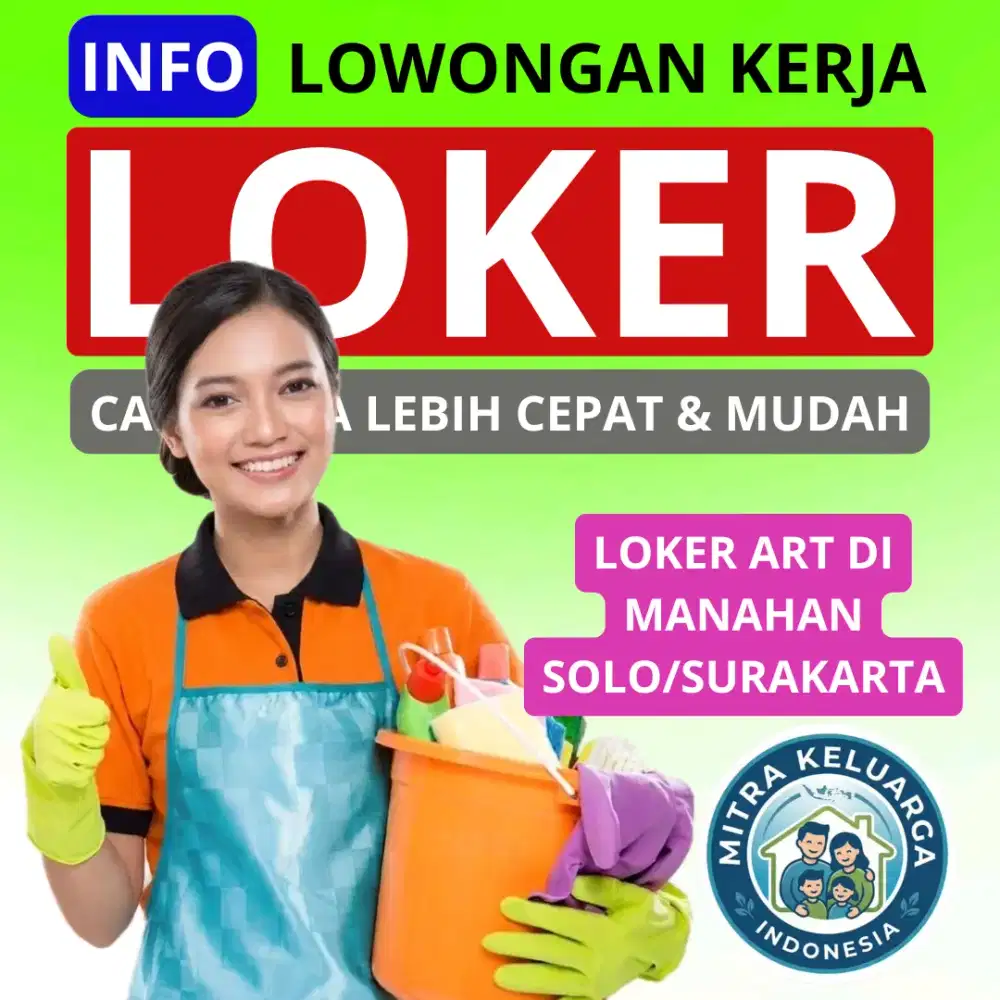 Loker art wanita di manahan solo Surakarta