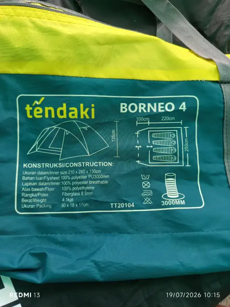 Tendaki Borneo 4 kap.4-5 person