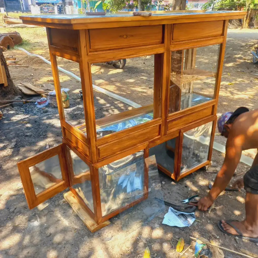 Gerobak motor bahan jati