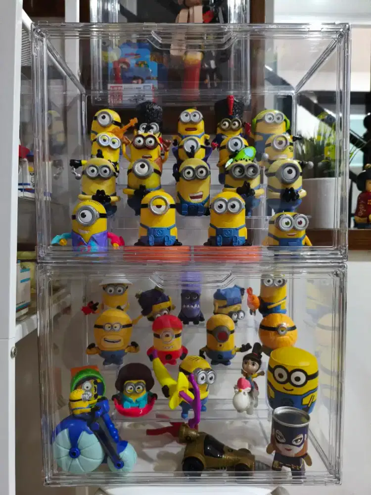 Jual Koleksi Action Figure Minion papoy Mcdonalds 35 pc inc acrylic