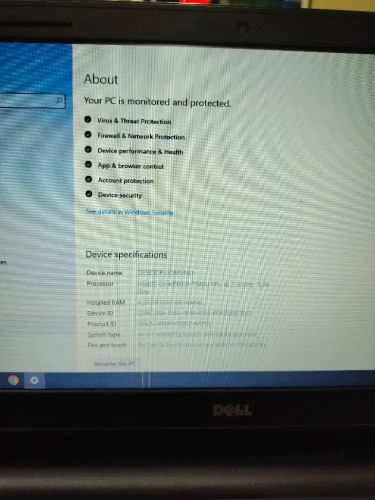 Dell Inspiron 14 3000 core i3 gen7