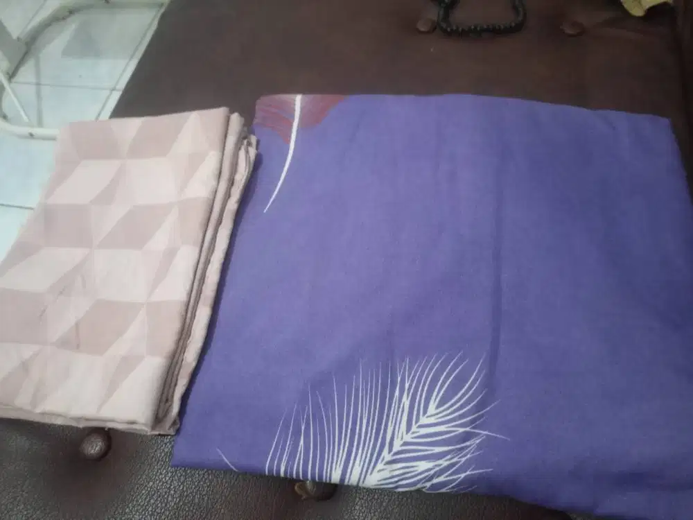 sprei second 100x200 lengkap sarung bantal guling