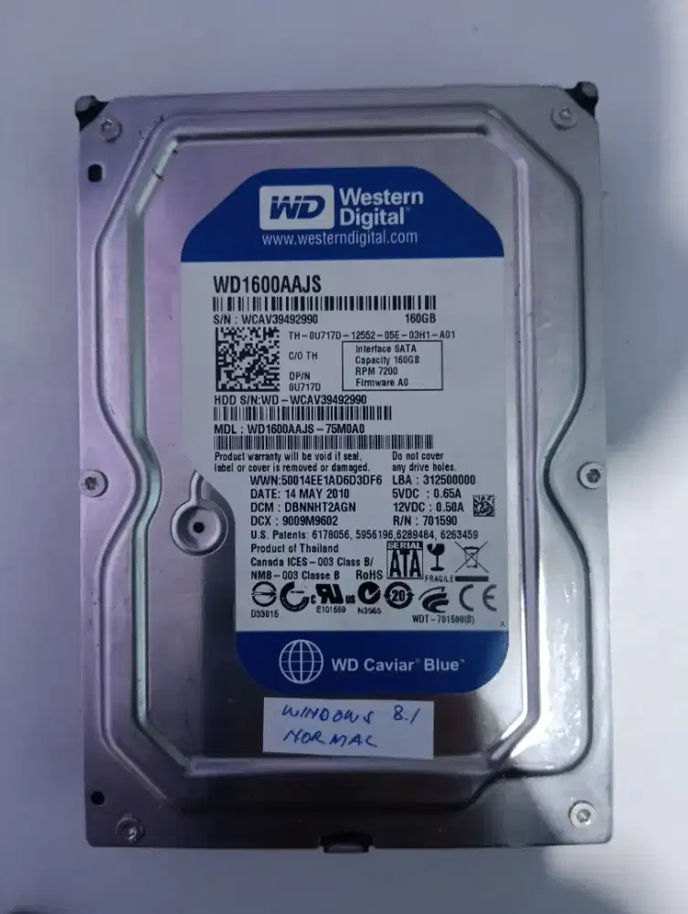 Hdd Pc Wd 160 gb