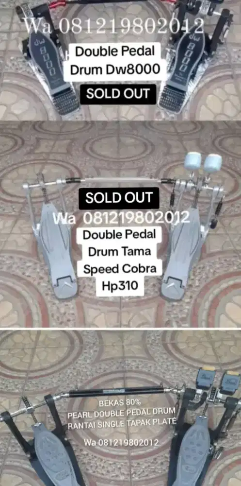 TINGGAL YANG PEARL DOUBLE PEDAL DRUM