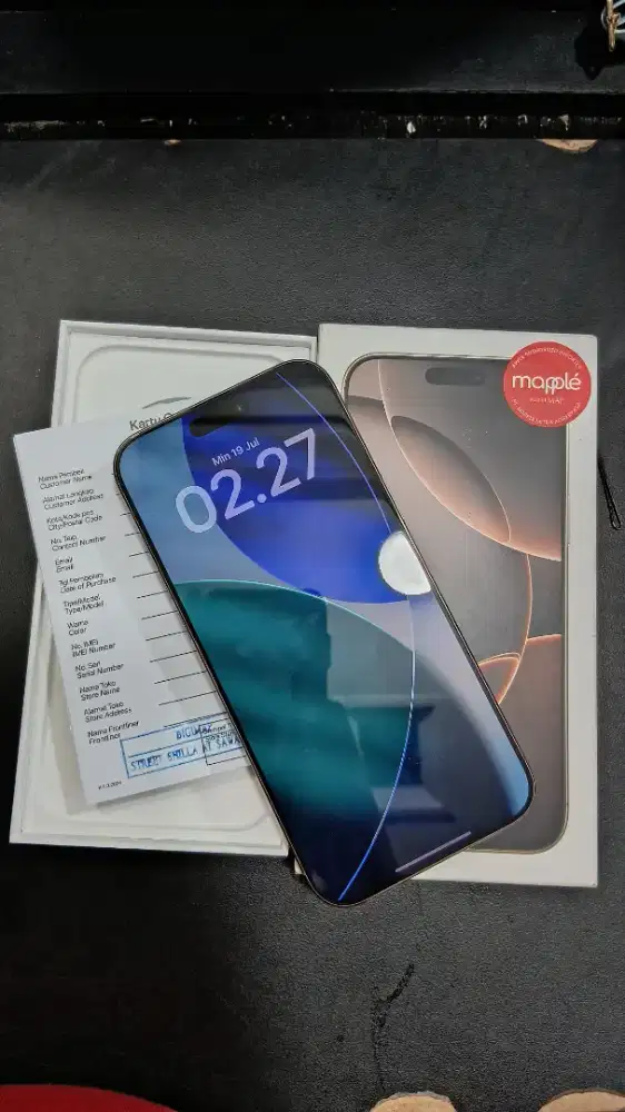 Second iPhone 16 Pro Max 256GB Fullset Garansi On ex Digimap