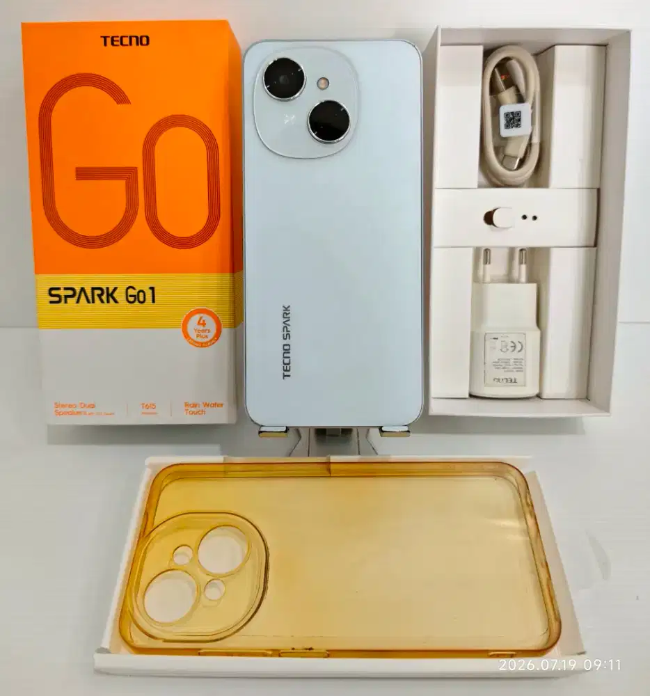 Tecno Spark Go 1 4/128 Gb Mulus 98% Fullset Garansi On 20 juli26 bs TT