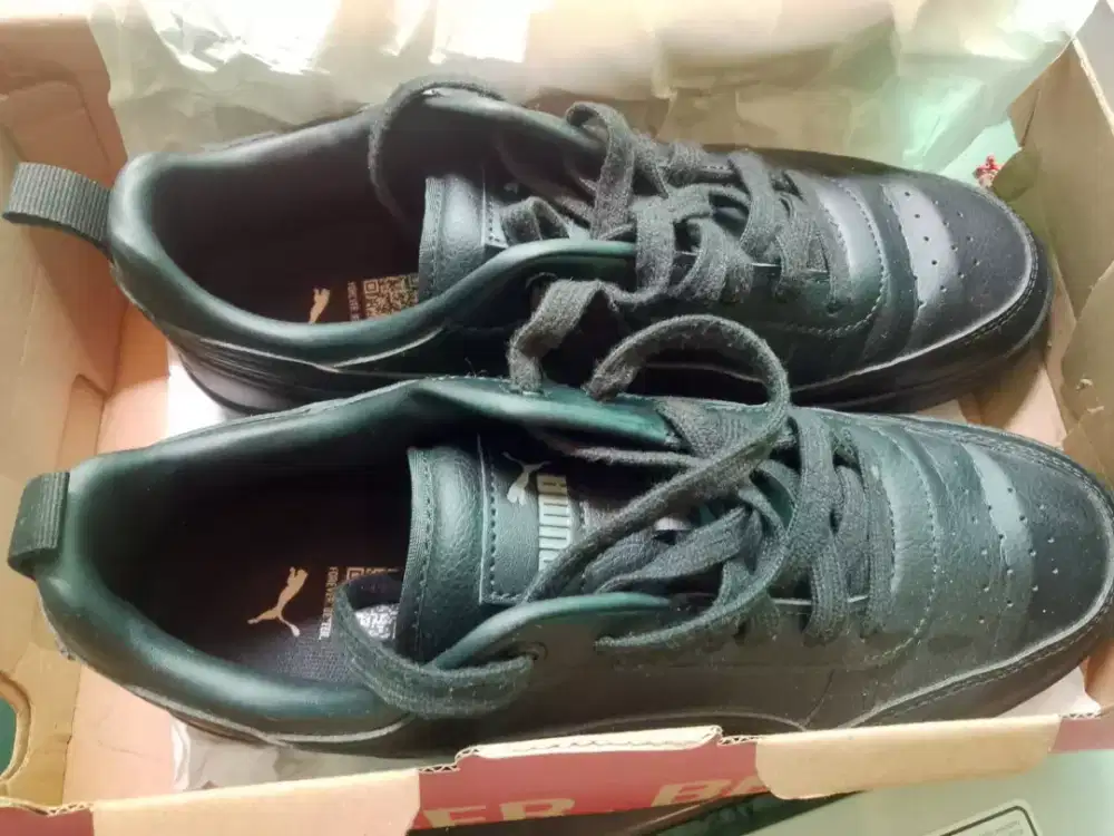sepatu dribble puma original uniseks black _cool drak gray