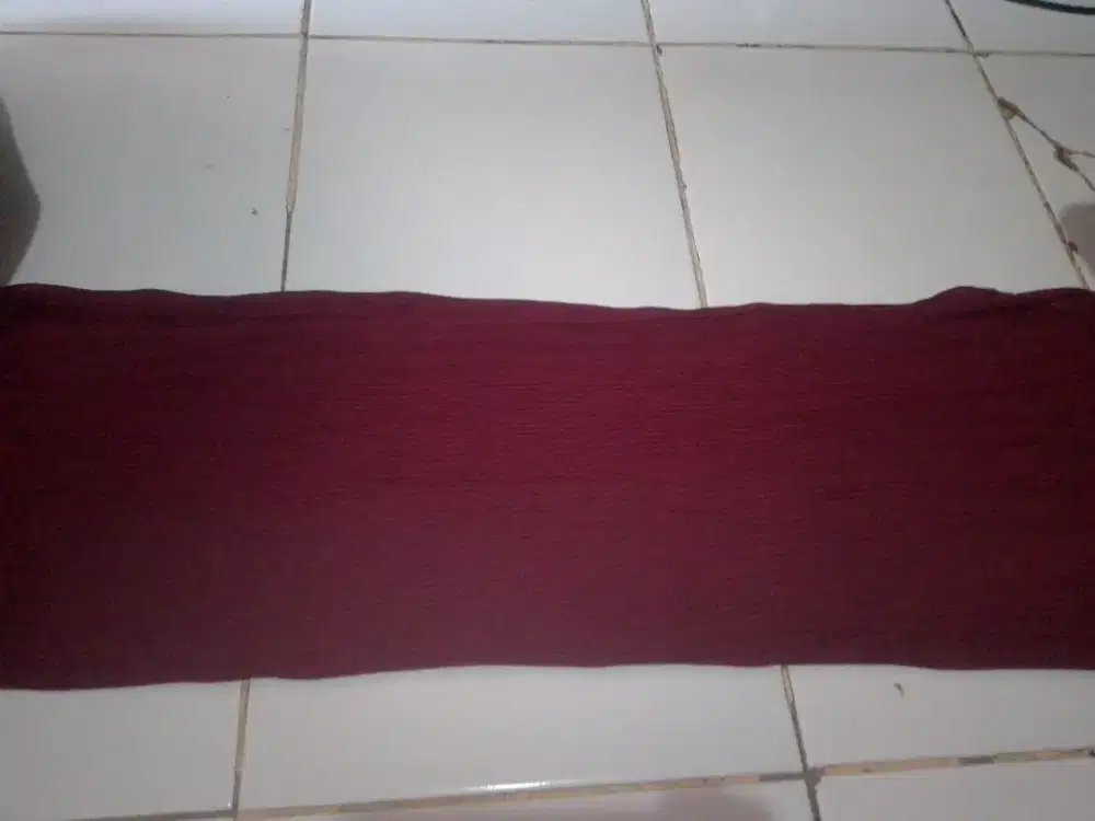 Kerudung plisket pink magenta